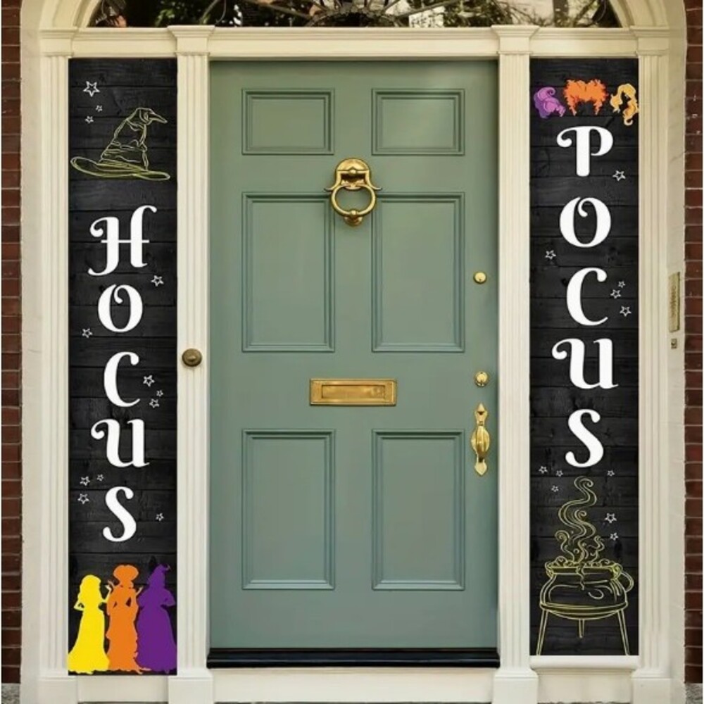 Front porch Banner Halloween Hocus Pocus 13x70